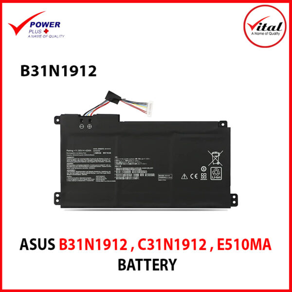 ASUS B31N1912 , C31N1912 , E510MA BATTERY FOR ASUS VivoBook 14 E410MA L410MA E410KA E510MA E510KA F414MA E410MA-EK026TS EK018TS L410MA-BV058TS E510KA-EJ033TS Series