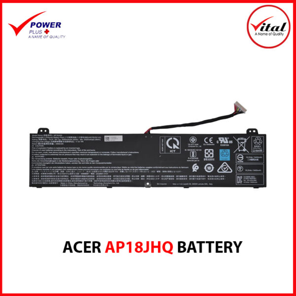 ACER AP18JHQ BATTERY ORIGINAL FOR ACER PREDATOR TRITON 500 PT515-51 PT515-51-550J 745Q 74D3 70PV 727U 76U7 Acer ConceptD 7 CN715-71 KT.00408.001 4ICP8/35/142