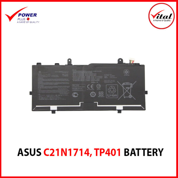 ASUS C21N1714, TP401 BATTERY ORIGINAL FOR ASUS VIVOBOOK FLIP TP401N TP401CA TP401NA J401 J1400 J1401 TP401 TP1400 TP1401 Series Notebook