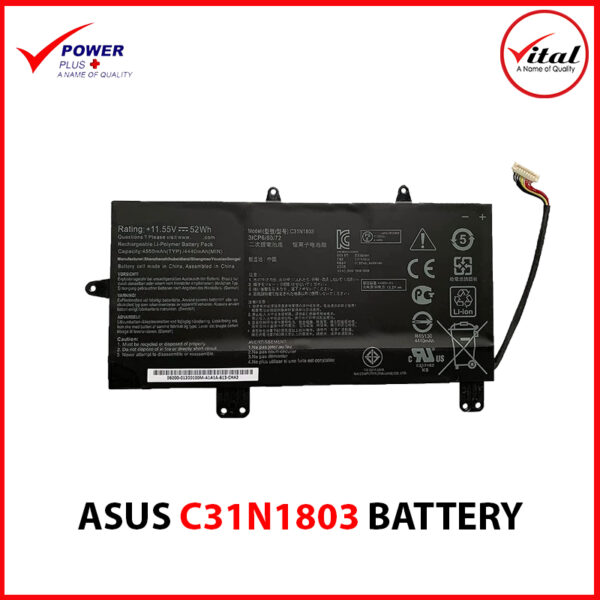 ASUS C31N1803 BATTERY ORIGINAL FOR ASUS ZENBOOK PRO 14 UX480 UX480FD UX450FD SERIES.