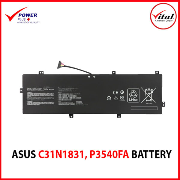 ASUS C31N1831 BATTERY ORIGINAL FOR ASUS P3540FA P3548FA P574FA PX574FA PE574FA ASUS PRO 3548FA 574FA PRO3548FA PRO574FA PRO3540FA ZENBOOK 14 UX433FQ