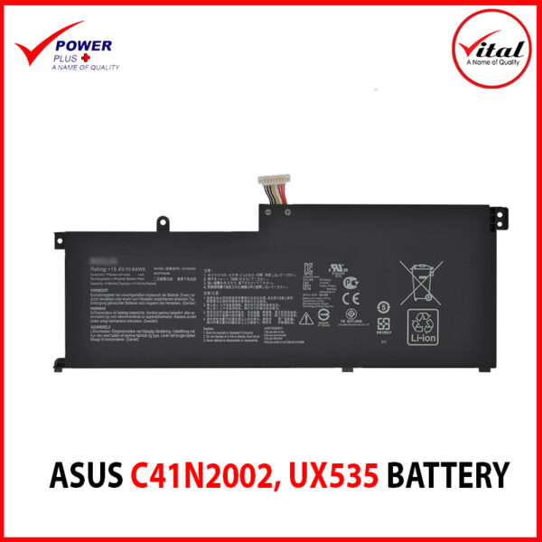 ASUS C41N2002, UX535 BATTERY ORIGINAL FOR ASUS ZENBOOK PRO UX535 UX535L UX535LH UX535LI UX535LH-AP1871T UX535LH-BN128R UX535LI-BN141T UX535LI-E2211T UX535LI-H2171R UX535LI-WB723R 0B200-03770100