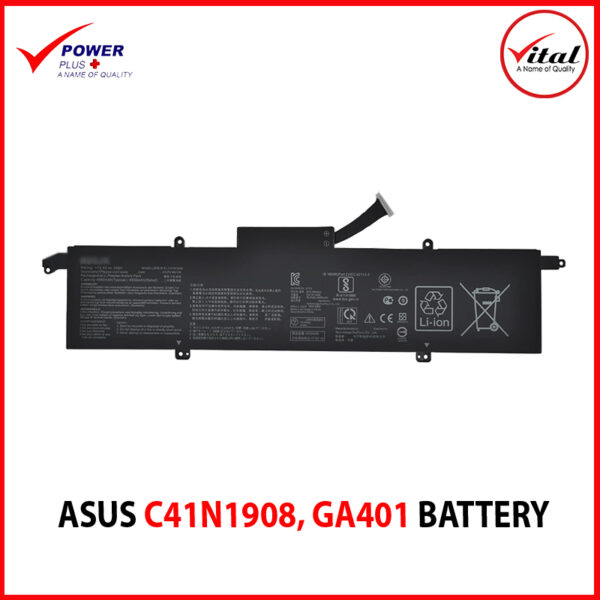 ASUS C41N1908 BATTERY ORIGINAL FOR ASUS ROG ZEPHYRUS G14 GA401 GA401II GA401IV GA401IH GA401IVC GA401IU GA401IHR GA401QC GA401QH GA401QM GA401QE PX401IV PX401QM PX401QM-HZ294R PX401IV-BM166R