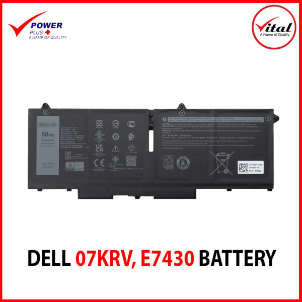 DELL 07KRV BATTERY ORIGINAL FOR DELL LATTITUDE E7430 5330 5430 5530 PRECISION 3570 P104F P104F005 P104F006 P137G P137G004 P137G005 P137G006 SERIES