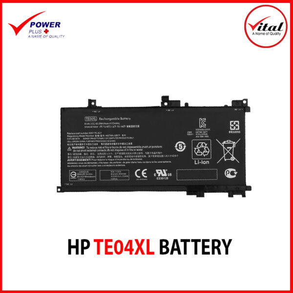 HP TE04XL BATTERY ORIGINAL FOR HP PAVILION 15 OMEN 15-AX200 15-AX250WM 15-AX210NR 15-AX243DX 15-AX252NR 15-AX220TX, PAVILION 15-BC 15-BC200NB 15-BC251NR 15-BC260NZ