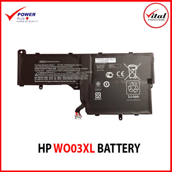 HP WO03XL BATTERY ORIGINAL FOR HP SPLIT 13 X2 13-M010DX WO03XL 725496-1B1 HSTNN-IB5I HSTNN-IB5I