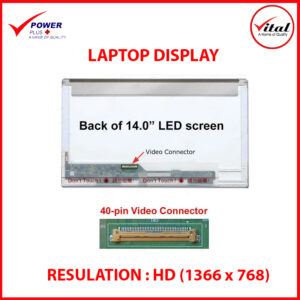14.0" LED 40 Pin Connector Laptop Display