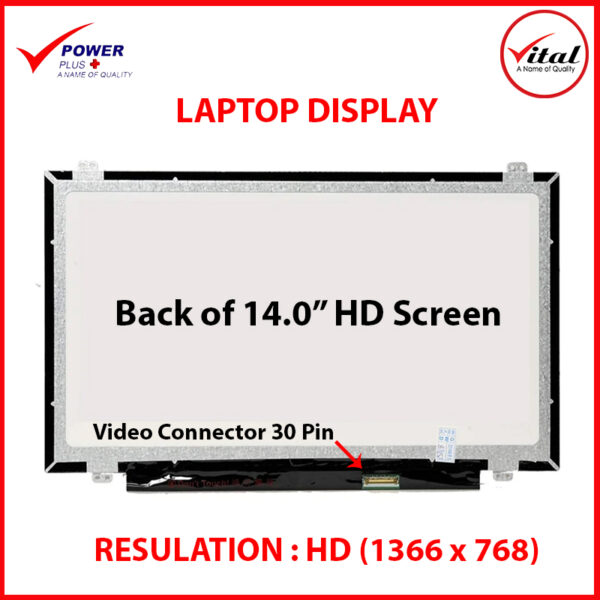 14.0" HD Ultra 30Pin With Lock Laptop Display